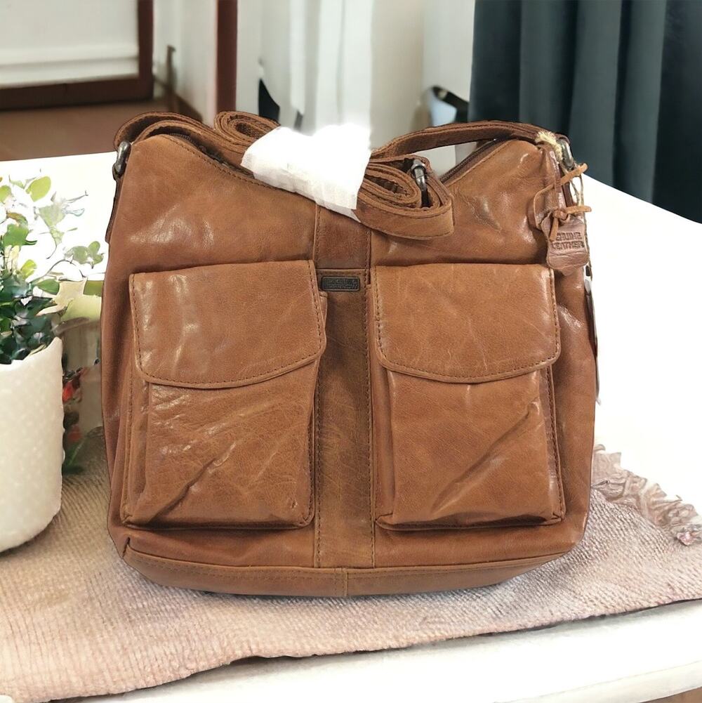 Spikes and Sparrow Brandy Leather Frankie Hobo Bag Shoulder Adjustable Crossbody